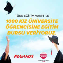Cumhuriyetin 100’üncü yılında Pegasus’tan 1000 kız öğrenciye burs