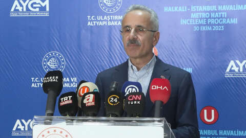 Bakan Uraloğlu Halkalı-İstanbul Havalimanı metrosu açılışı için tarih verdi