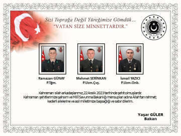 6 şehidin kimliği açıklandı
