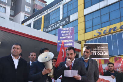 Bitlis'te şehit yakınları ile gazilerden DEM Parti'ye tepki