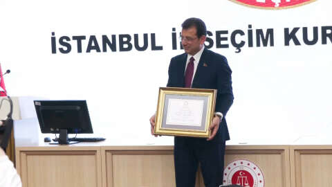 İstanbul - İmamoğlu mazbatasını aldı - 1