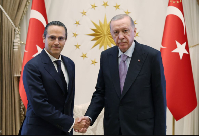 Cumhurbaşkanı Erdoğan, Shell Üst Yöneticisi Sawan'ı kabul etti