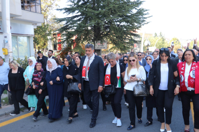 Milli Yol Partisi'nden İsrail Büyükelçiliği önünde protesto