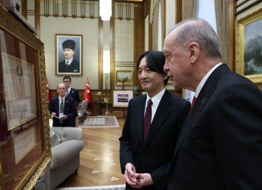 Cumhurbaşkanı Erdoğan, Japonya Veliaht Prensi Fumihito'yu kabul etti (2)