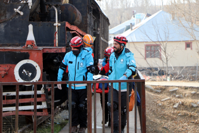 Van'da tren kazası tatbikatı gerçeği aratmadı