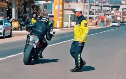 'Dur' ihtarına uymayan motosiklet sürücüsü hakkında soruşturma