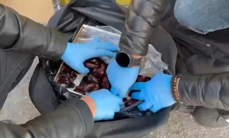 Kutudaki hurmalar arasından uyuşturucu çıktı;  5 gözaltı