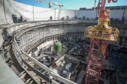 Akkuyu NGS'de basınç kompansatörünün kurulumu gerçekleştirildi
