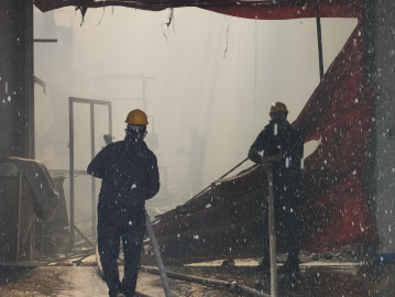 Bolu'da kereste fabrikasında yangın (2)