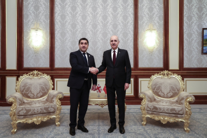 TBMM Başkanı Kurtulmuş, Gürcistan Meclis Başkanı Papuashvili ile görüştü / Video eklendi