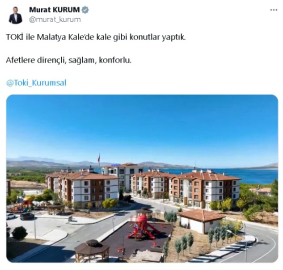 Bakan Kurum: TOKİ ile kale gibi konutlar yaptık