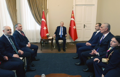 İstanbul- Cumhurbaşkanı Erdoğan, UEFA Başkanı Aleksander Ceferin’i kabul etti /Metin eklendi