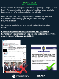 DMM: Koruma Eğitim Akademisi müfredatında 'kamera kapatma' uygulaması yok