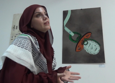 Erzurum - Emzik, biberon ve çıngıraklarla Gazze'deki çocuk ölümlerine dikkat çektiler /Video eklendi