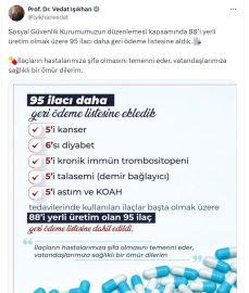 Bakan Işıkhan: 95 ilacı geri ödeme listesine aldık
