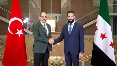 MİT Başkanı Kalın, Suriye'de Cumhurbaşkanı Şara ve heyetiyle görüştü