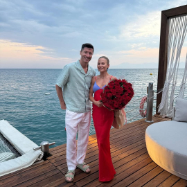 Polonyalı forvet Lewandowski ailesiyle Antalya'da tatilde