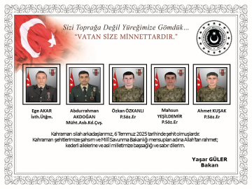 MSB: Metan gazından zehirlenen 5 personelimiz şehit oldu (2)