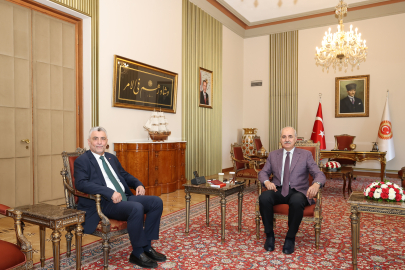 TBMM Başkanı Kurtulmuş, Bakan Bolat'ı kabul etti