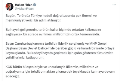 Bakan Fidan: KCK, tehdit olmaktan çıkana dek teyakkuzda kalmaya devam edeceğiz