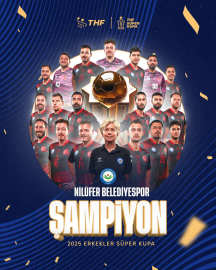 Hentbolde Süper Kupa’nın sahibi Nilüfer Belediyespor