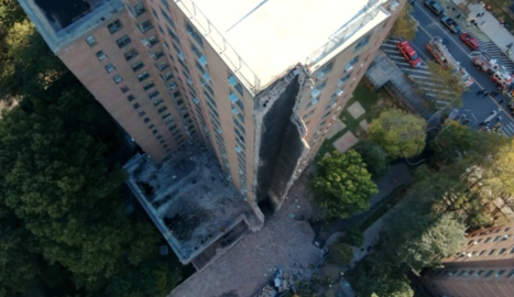 New York'ta 17 katlı binada çökme meydana geldi