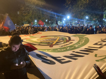 ABD Büyükelçiliği önünde Sumud Filosu eylemi