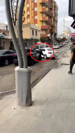 Cipiyle tartıştığı kişinin ayaklarını ezdi; o anlar kamerada