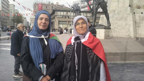 Çanakkale'den Ankara'ya Gazze için yürüdüler
