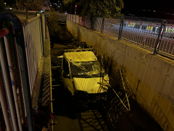 Kayseri’de kamyonet sulama kanalına düştü: 2 yaralı