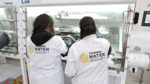 TENMAK NATEN'de cevherden uç ürüne kadar üretim çalışması