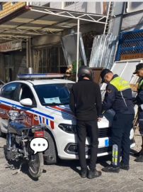 Motosikletle tehlikeli hareketler yapan sürücüye para cezası