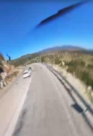 Motosiklet sürücüsünün öldüğü kaza, kask kamerasında