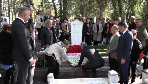 Türkiye'nin ilk Milli Eğitim Müsteşarı Kansu, kabri başında anıldı