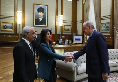 Cumhurbaşkanı Erdoğan, DEM Parti heyetini kabul etti