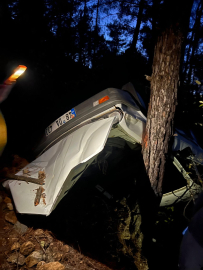 Muğla’da otomobil uçuruma yuvarlandı: 2 yaralı