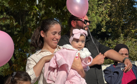 Balonlar, kampanyası tamamlanan SMA'lı Gökçe Zeren bebek için uçuruldu