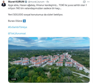 Bakan Kurum: 500 bin sosyal konutumuz sizleri bekliyor