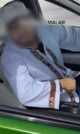 Takke ve cübbe giyip drift attığı görüntüleri takipçileriyle paylaşan sürücüye para cezası