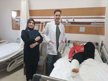 Milli karateci Aylin, kapalı yöntemle yapılan aşil tendonu ameliyatıyla sağlığına kavuştu