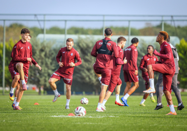 Trabzonspor, Corendon Alanyaspor maçının hazırlıklarını sürdürdü
