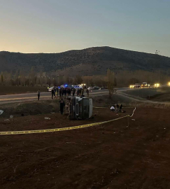 Kahramanmaraş’ta işçi servisi devrildi: 2 ölü, 7 yaralı