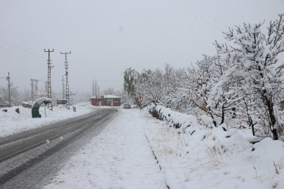 Kayseri'de kar yağışı