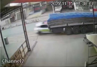 Manisa'da polisin şehit olduğu kaza kamerada