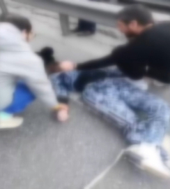 İstanbul- Küçükçekmece'de motosiklet kazası, 1ölü 1 ağır yaralı / Geniş haber- aktüel görüntü