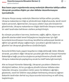 DMM: 'Savaş nedeniyle Türkiye'ye tahliye edilen iki kız çocuğuna yönelik istismar' iddiası dezenformasyondur