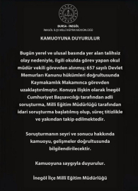 Okul müdürünün, öğrenciyi yakasından tutup yere savurduğu görüntülere inceleme (3)