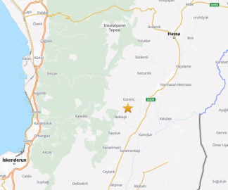 Hatay'da 4 büyüklüğünde deprem