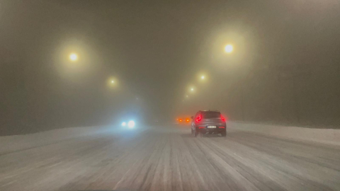 Kayseri-Erciyes yolunda yoğun sis etkili oldu
