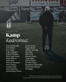 Beşiktaş’ın Antalya kampı kadrosu açıklandı